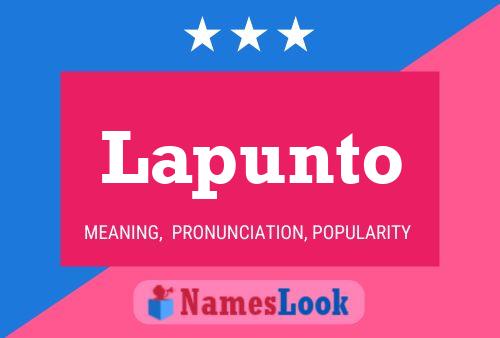 ملصق اسم Lapunto