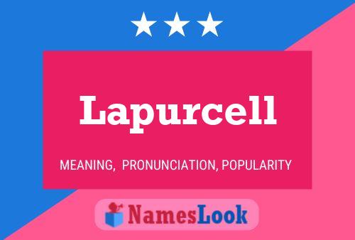 ملصق اسم Lapurcell