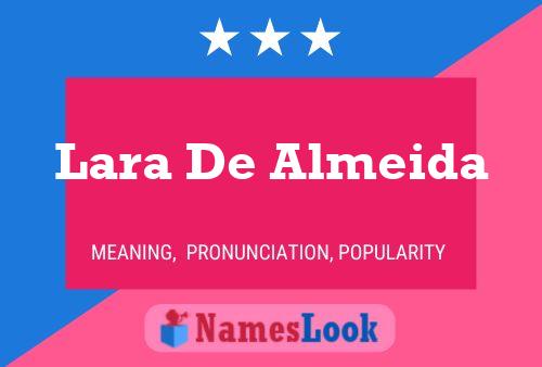 ملصق اسم Lara De Almeida