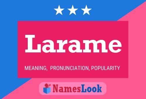 ملصق اسم Larame