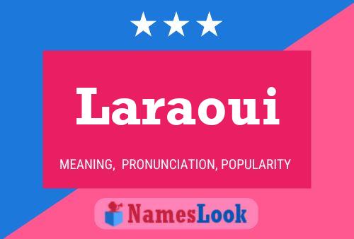 ملصق اسم Laraoui