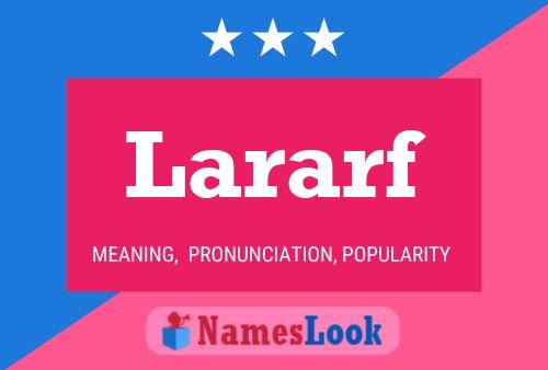 ملصق اسم Lararf