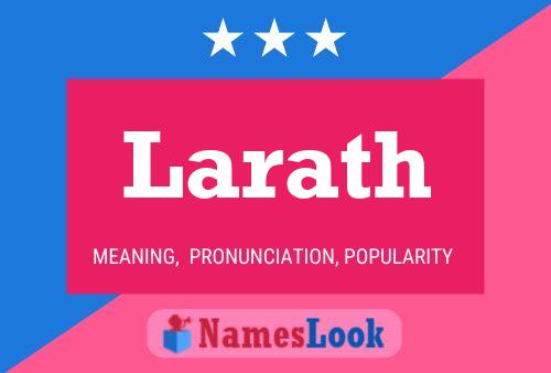 ملصق اسم Larath