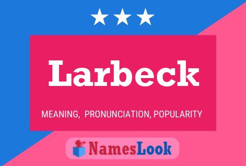 ملصق اسم Larbeck