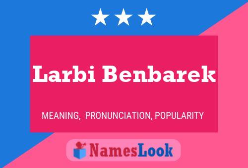 ملصق اسم Larbi Benbarek