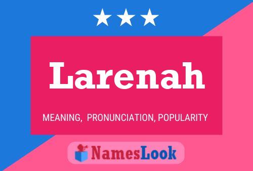 ملصق اسم Larenah