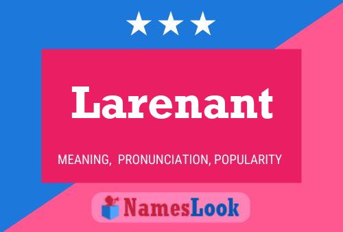 ملصق اسم Larenant