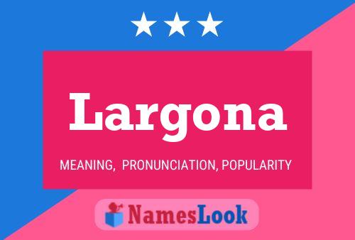 ملصق اسم Largona