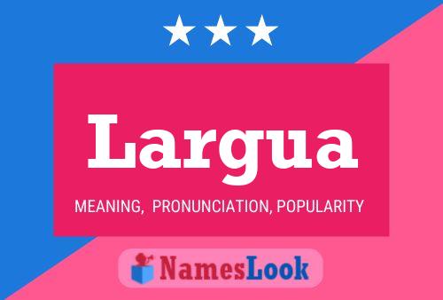 ملصق اسم Largua