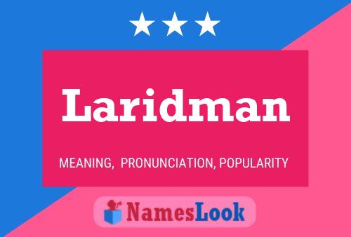 ملصق اسم Laridman