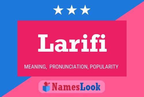 ملصق اسم Larifi