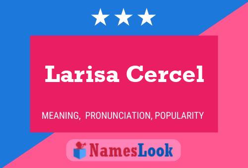 ملصق اسم Larisa Cercel