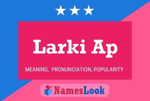 ملصق اسم Larki Ap