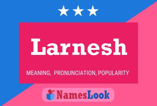 ملصق اسم Larnesh