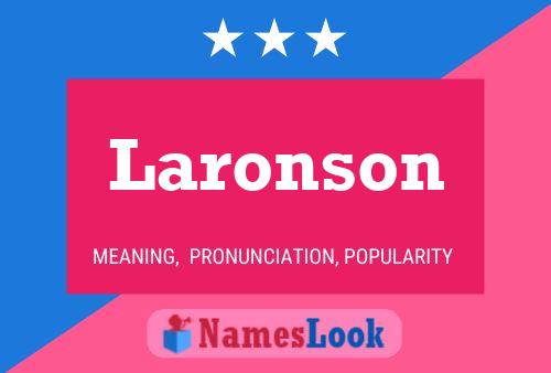 ملصق اسم Laronson