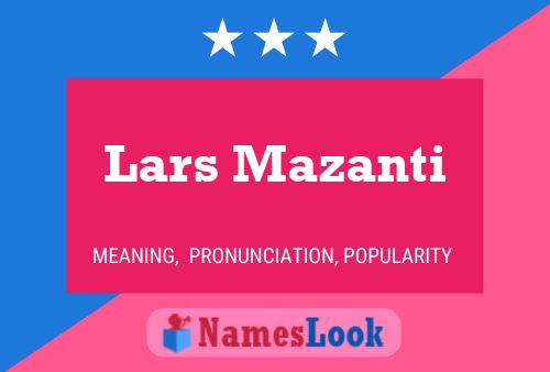 ملصق اسم Lars Mazanti