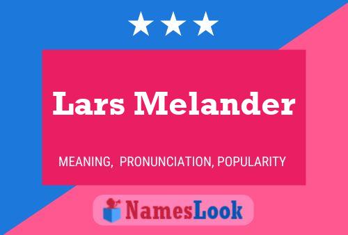 ملصق اسم Lars Melander