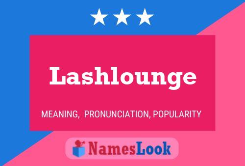 ملصق اسم Lashlounge