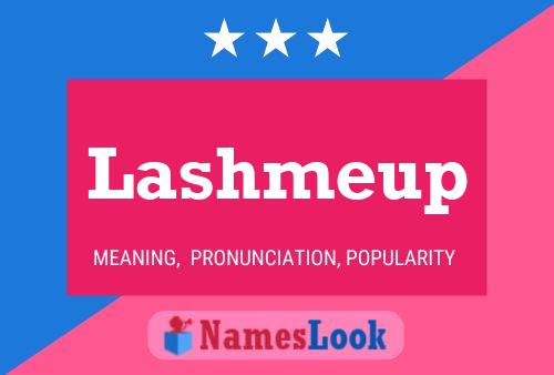 ملصق اسم Lashmeup