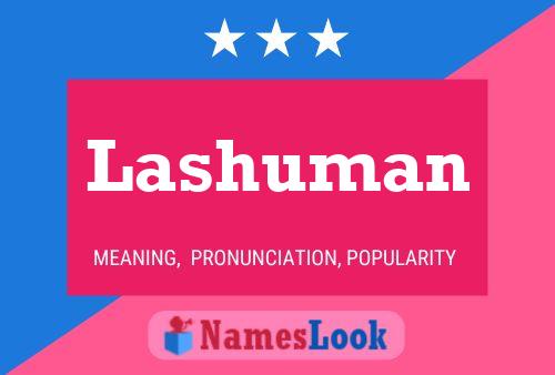 ملصق اسم Lashuman