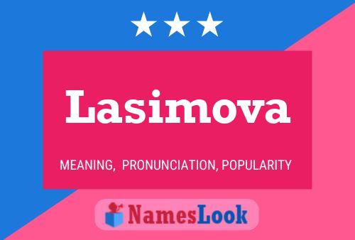 ملصق اسم Lasimova