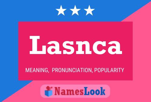 ملصق اسم Lasnca