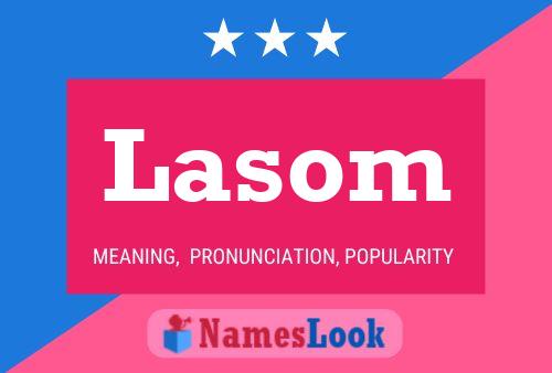 ملصق اسم Lasom