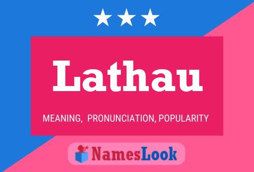 ملصق اسم Lathau