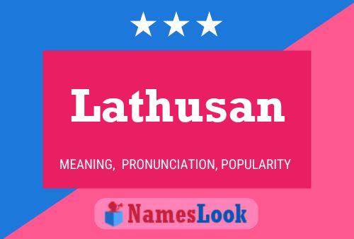 ملصق اسم Lathusan