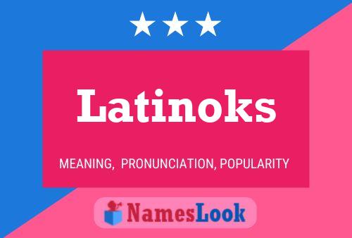 ملصق اسم Latinoks