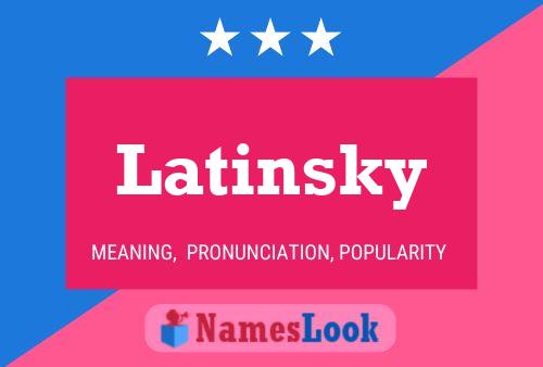 ملصق اسم Latinsky