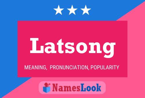 ملصق اسم Latsong