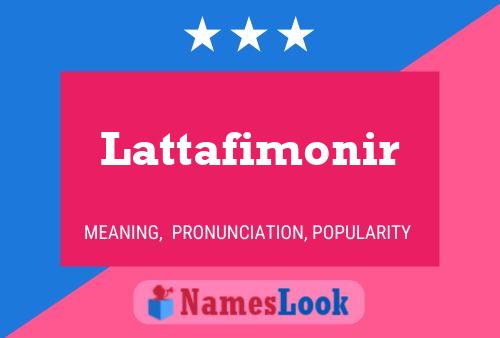 ملصق اسم Lattafimonir