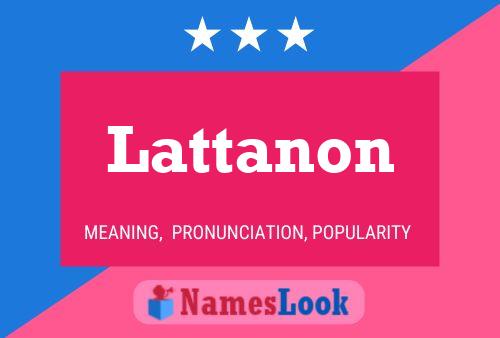 ملصق اسم Lattanon