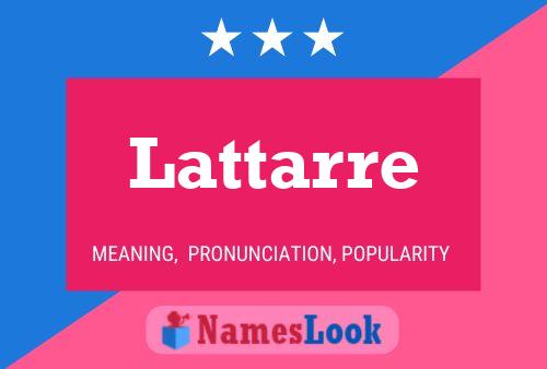 ملصق اسم Lattarre