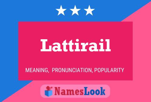 ملصق اسم Lattirail