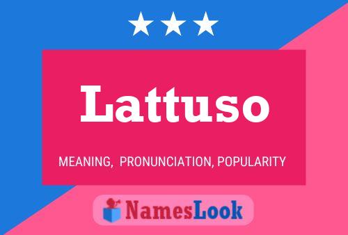 ملصق اسم Lattuso