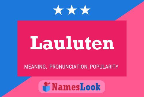 ملصق اسم Lauluten