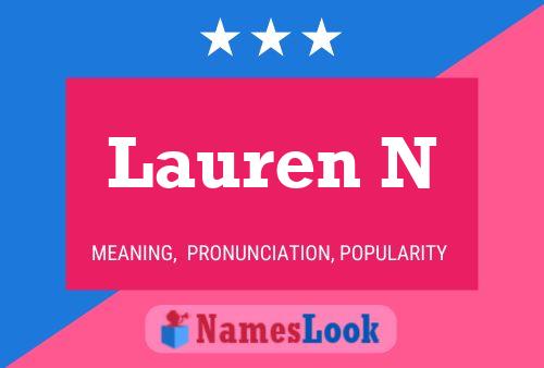 ملصق اسم Lauren N