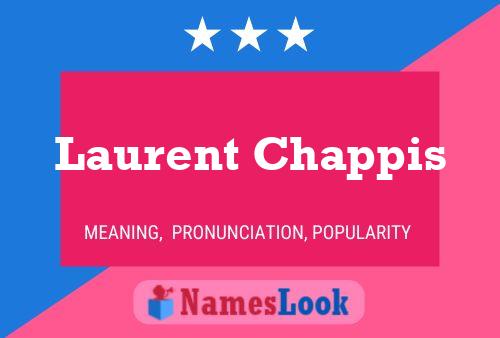 ملصق اسم Laurent Chappis