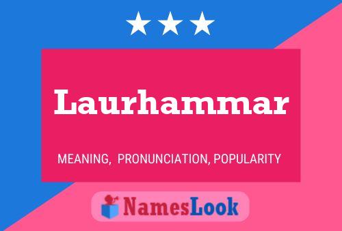 ملصق اسم Laurhammar