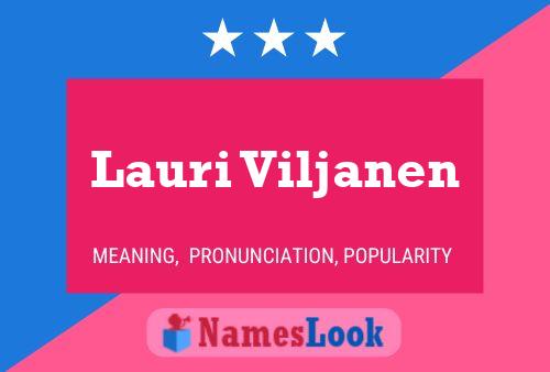 ملصق اسم Lauri Viljanen