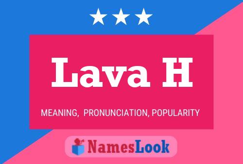 ملصق اسم Lava H