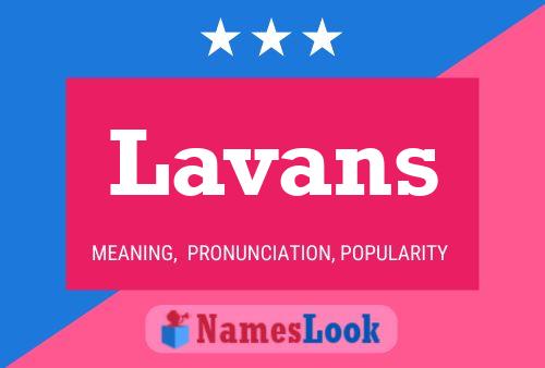 ملصق اسم Lavans