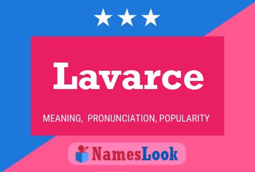 ملصق اسم Lavarce