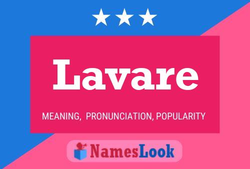 ملصق اسم Lavare