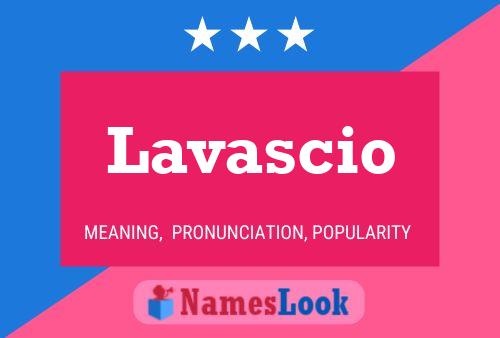 ملصق اسم Lavascio