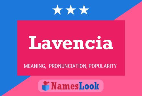 ملصق اسم Lavencia