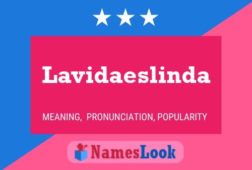 ملصق اسم Lavidaeslinda