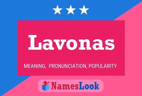 ملصق اسم Lavonas